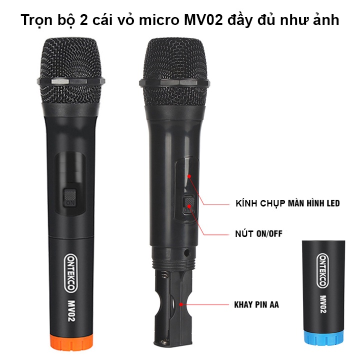 [Phụ kiện audio] Bộ vỏ micro ONTEKCO MV02 dùng để thay thế cho các dòng tay mic tương tự