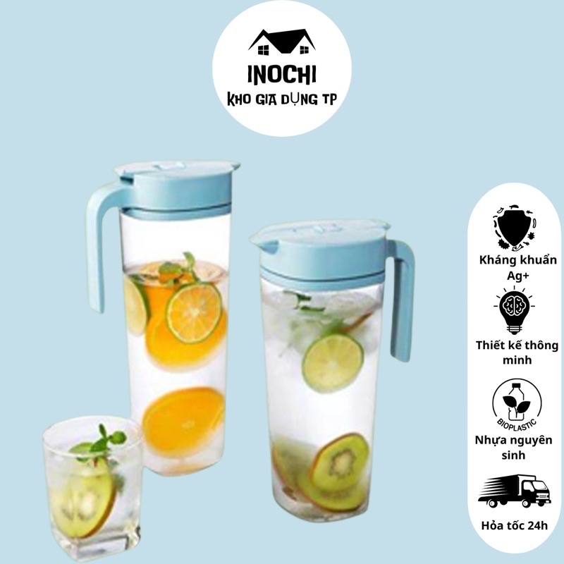 Bình Nước Bình Đựng Nước Uống Cao Cấp Biwa Inochi 1,2l-1.6l An Toàn Cho Sức Khoẻ Với Khả Năng Kháng Khuẩn