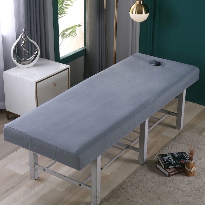 Drap/ Ga bọc đệm giường spa, giường gội chất thun dày dặn