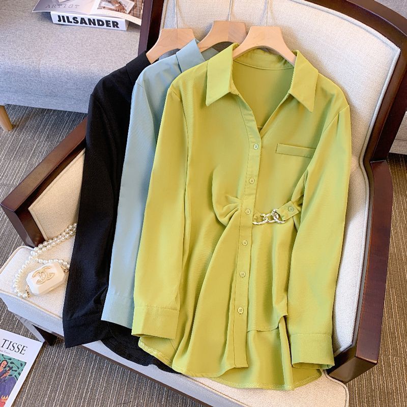 Áo Sơ Mi Nữ Dài Tay Chống Nắng Dáng Rộng Thiết Kế Mới Mùa Thu