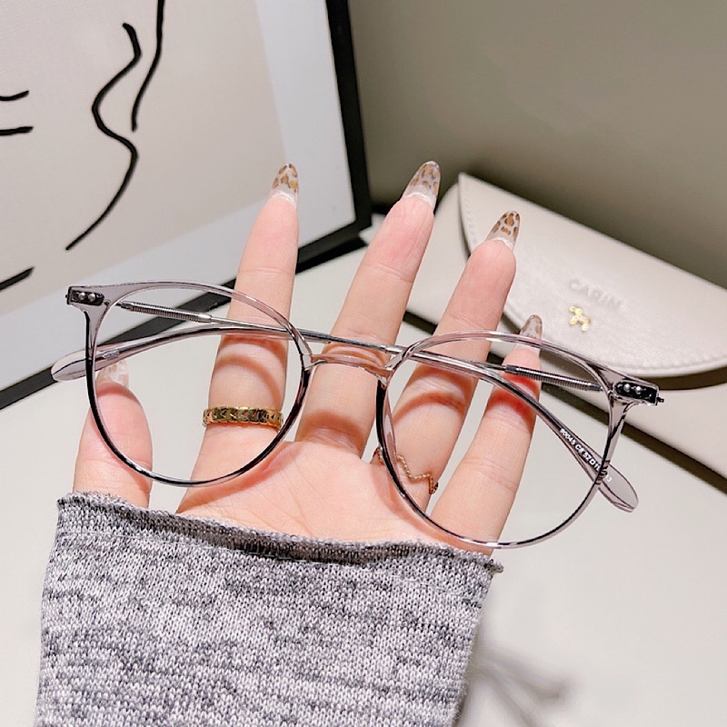 Mắt Kính Chống Tia UV400 Gọng Kim Loại Có Thể Thay Thế Dành Cho Nữ