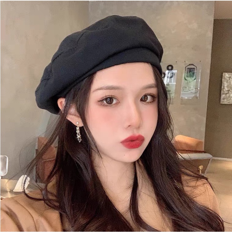 Mũ nồi nữ xinh chất kaki cao cấp - Nón beret màu trơn phong cách cá tính thời trang - Quà tặng sinh nhật, Giáng sinh đẹ
