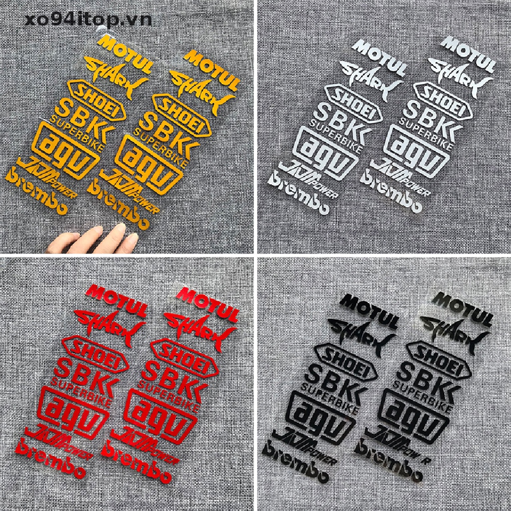 Miếng Dán Trang Trí Mũ Bảo Hiểm Xe Hơi / Xe Máy Màu Laser