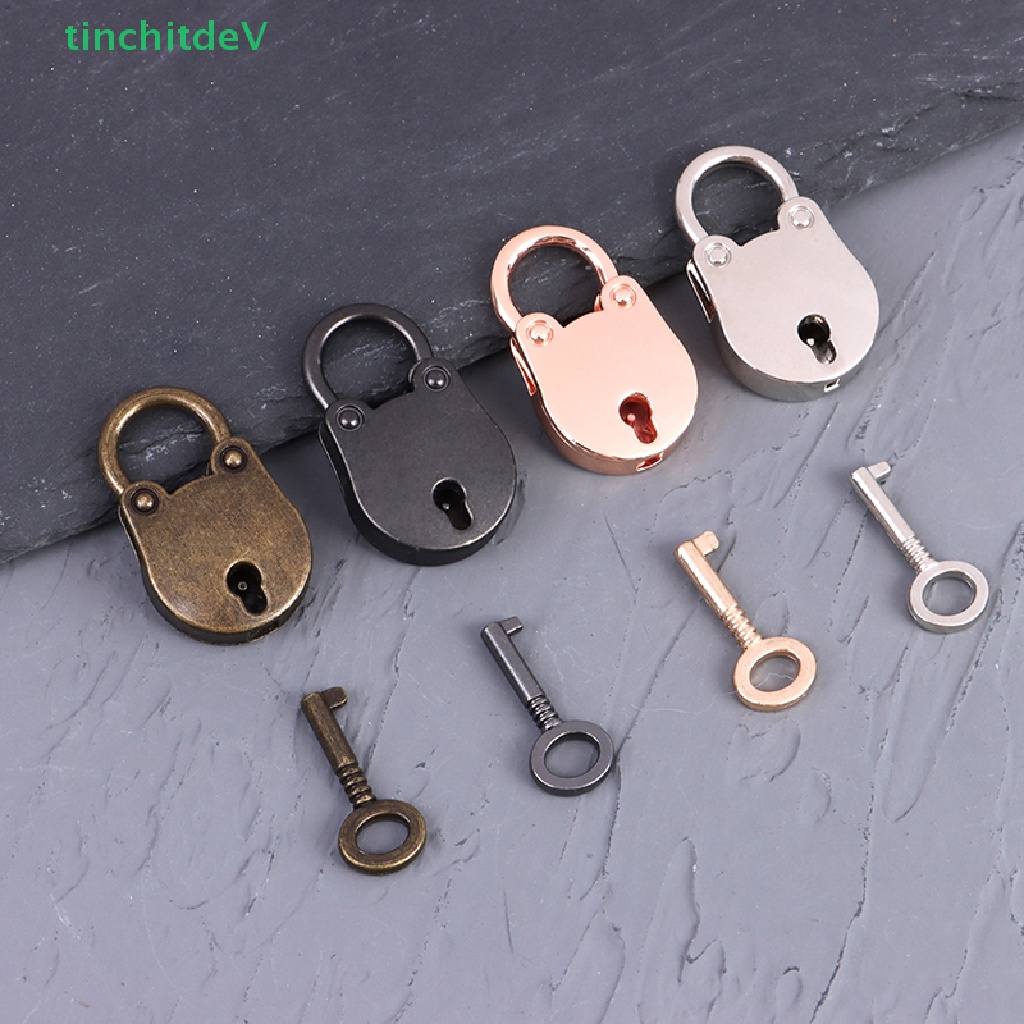 [TinchitdeV] 1 Bộ Ổ Khóa Hành Lý Mini Hình Gấu Có Khóa Cho Hộp Trang Sức [Hàng Mới]