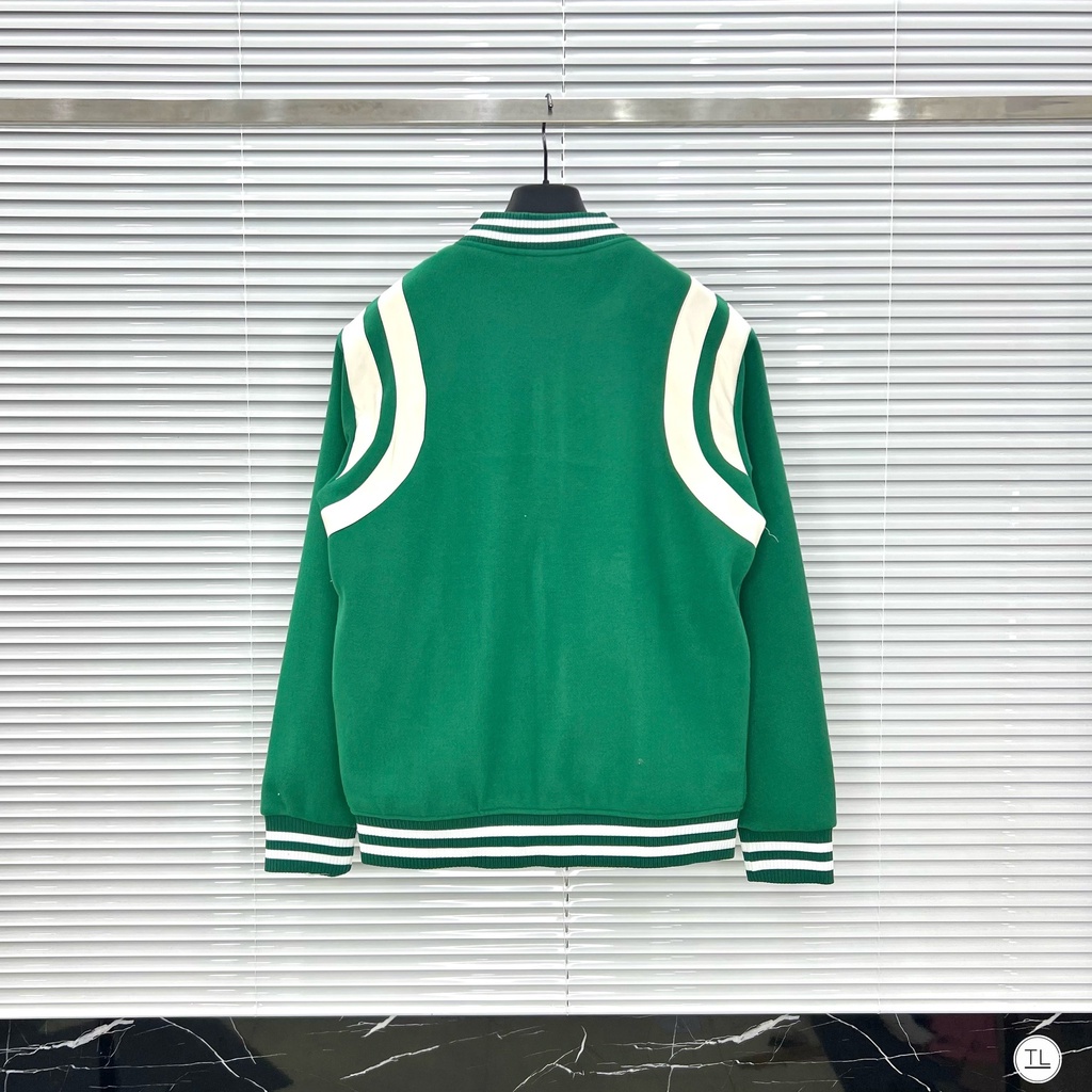 Áo Khoác Nam Nữ Bomber Teddy Nam Nữ Phối Viền Da Chất Liệu Dạ Thời Trang Nam Nữ