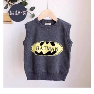 Áo gile len bé trai batman