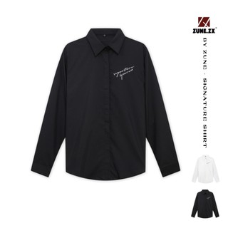 Áo sơ mi tay dài By ZUNE Signature Shirt (Đen) - ZUNEZX