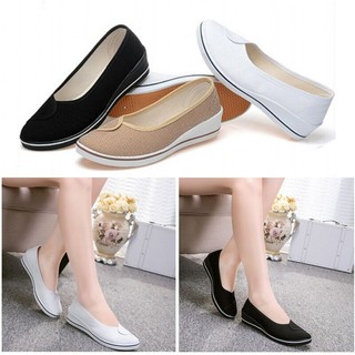 Giày lười canvas thời trang công sở cho nữ