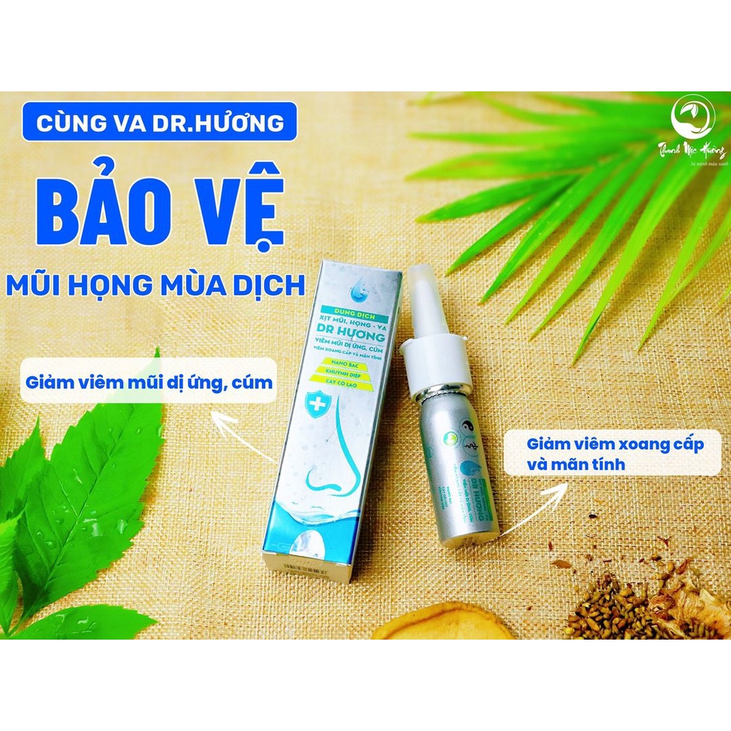 Dung dịch xịt mũi, họng VA-DR Hương