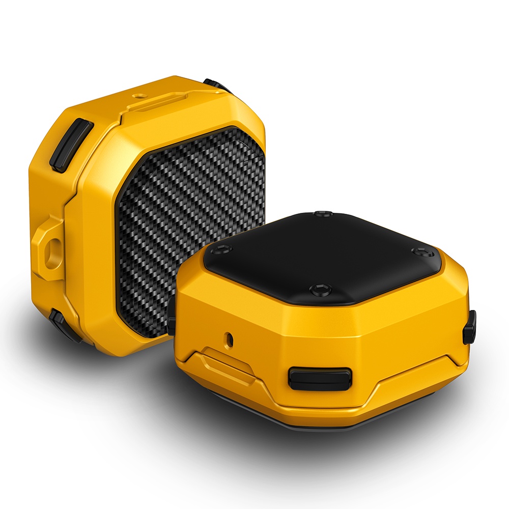 Vỏ Bảo Vệ Hộp Sạc Tai Nghe Samsung Galaxy Buds 2 Pro / Galaxy Buds2 Pro Bằng Sợi carbon Nhám Kèm Móc Tiện Dụng