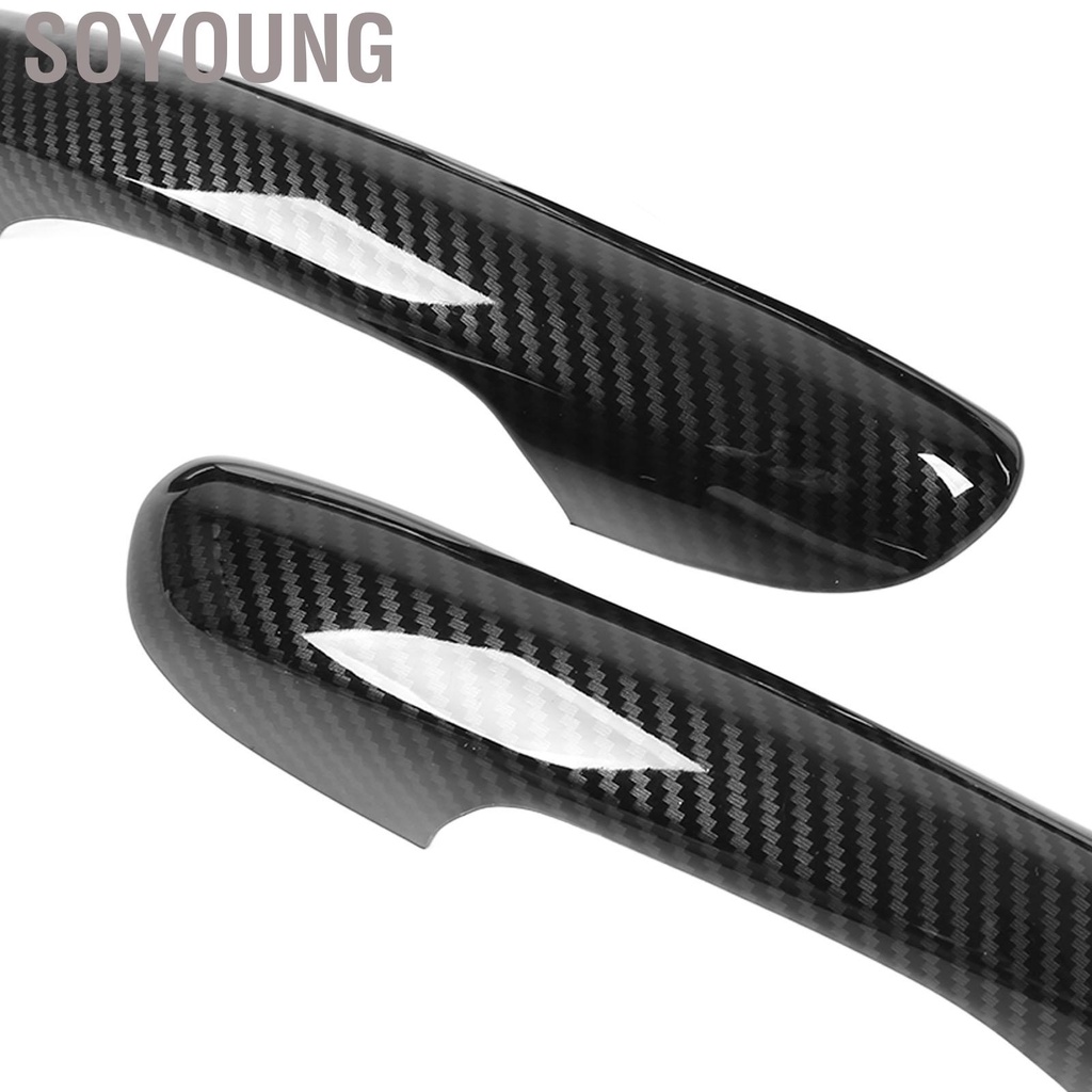 Soyoung Car Exterior Door Handle Cover Carbon Fiber Style Replacement for Mercedes‑Benz C‑class W206 2022 and Up