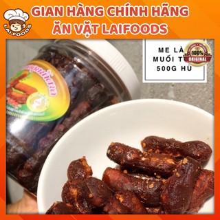 ME LÀO TÁCH VỎ SẤY MỘC KÈM MUỐI ỚT CHẤM HỘP 500G