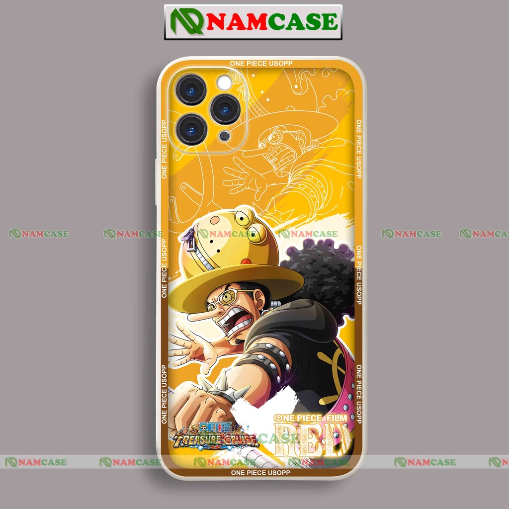Ốp lưng điện thoại iPhone anime one piece usopp cạnh vuông silicon dẻo ip 6/6s/7/8/X/XS/XR/11/12/13/14 Pro Max Plus