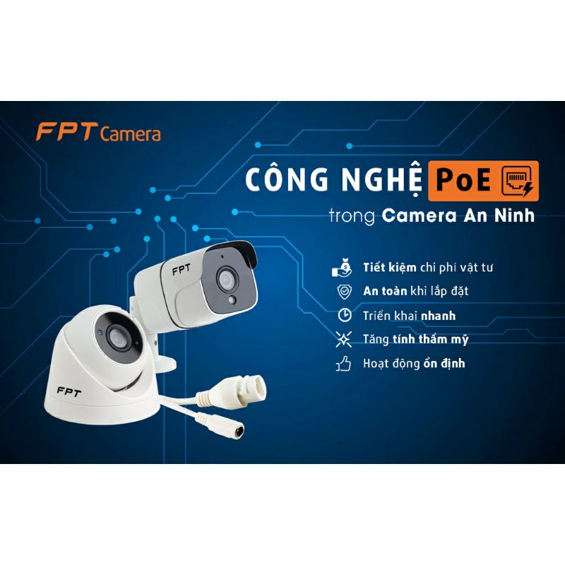Camera FPT - Model outdoor trong nhà - Cảm biến Full HD - 1080p - Tặng kèm gói lưu trữ Cloud 7 tháng