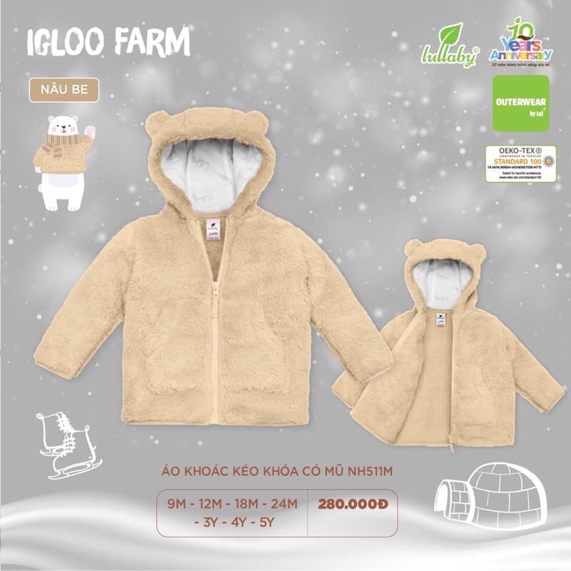 Áo khoác lông lullaby mềm mại