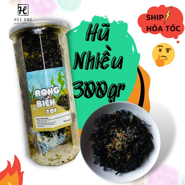 RONG BIỂN CHÁY TỎI CHUẨN VỊ, ÍT DẦU MỠ, GIÒN NGON (200gram)