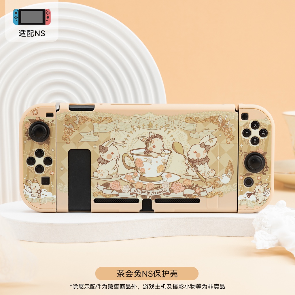 Ốp Bảo Vệ Máy Chơi Game Nintendo Switch Hình Thỏ Đáng Yêu