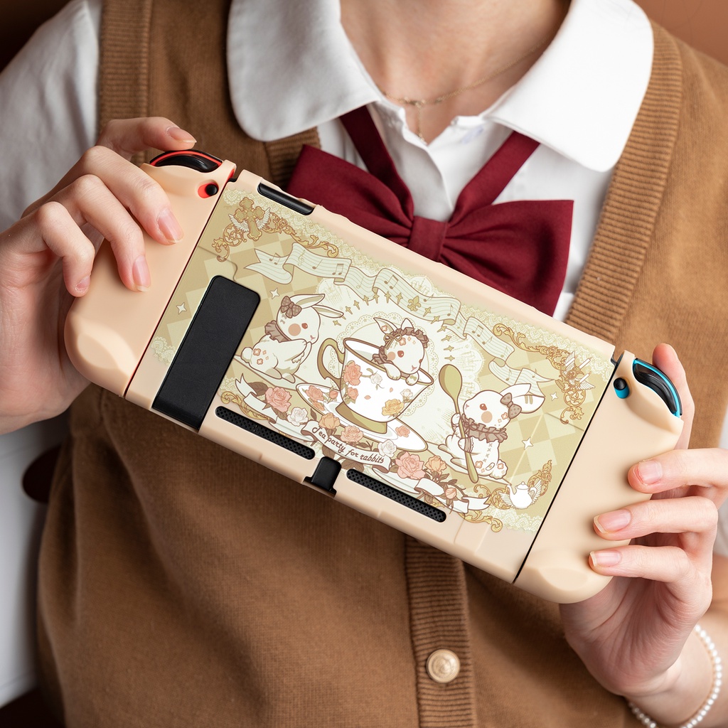 Ốp Bảo Vệ Máy Chơi Game Nintendo Switch Hình Thỏ Đáng Yêu