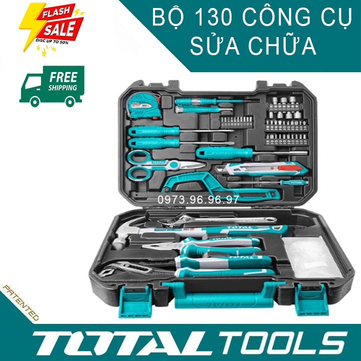 Bộ 130 dụng cụ cầm tay đồ nghề sử dụng đa năng sửa chữa THKTHP21306 Cao cấp độ bền cao vượt trội