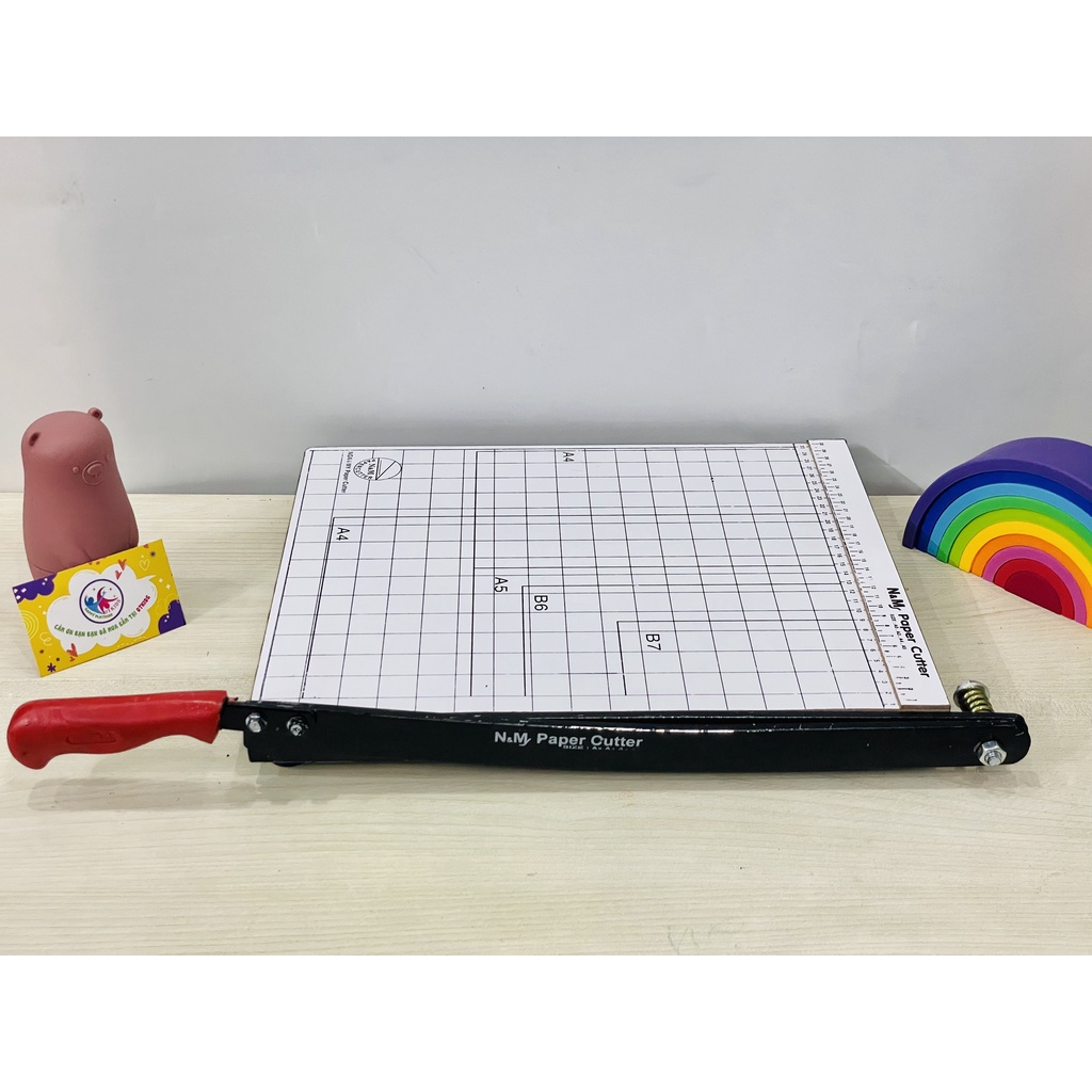 Bàn cắt giấy A4 chính hãng kèm thước kẻ mặt mica