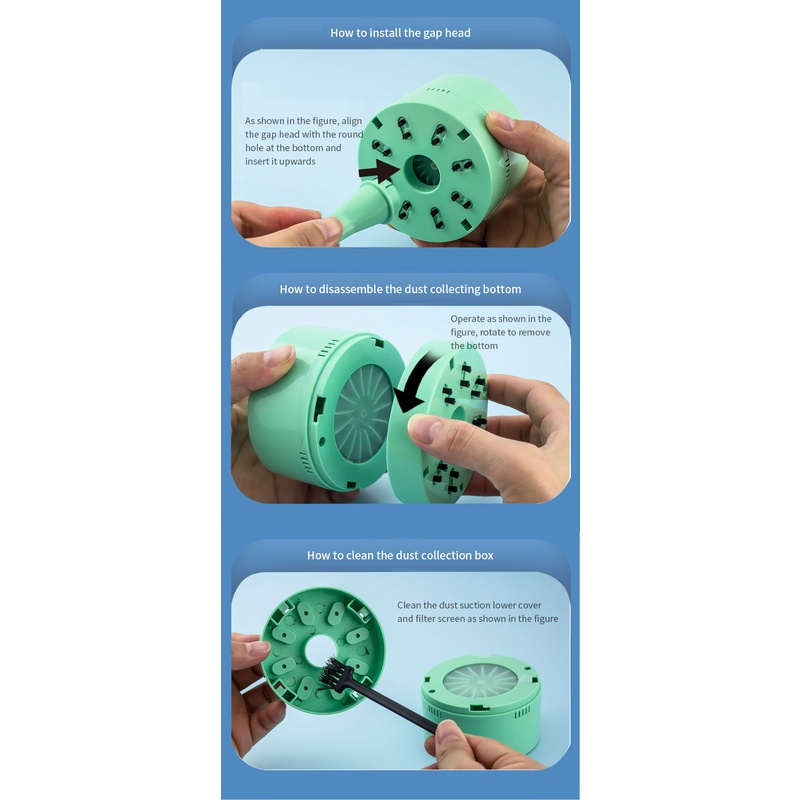 New Mini Máy Tính Để Bàn Sạch Hơn Bàn Máy Hút Bụi Cho Sinh Viên Văn Phòng Văn Phòng Phẩm Mini Bảng Bụi Quét Làm Sạch Pin Powered Hoa