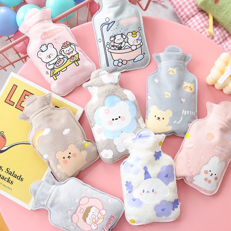 Túi Chườm Nóng Lạnh Vải Nhung Mềm Mại Đa Năng Thoải Mái Giảm Đau, Hạ Sốt, Đau Bụng Kinh Tốt 88340