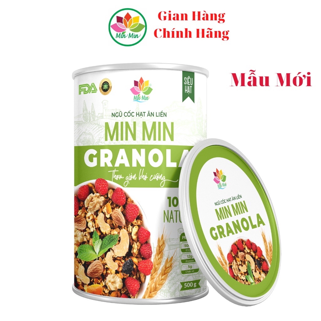 Ngũ Cốc Granola Ăn Kiêng Siêu Hạt Min Min
