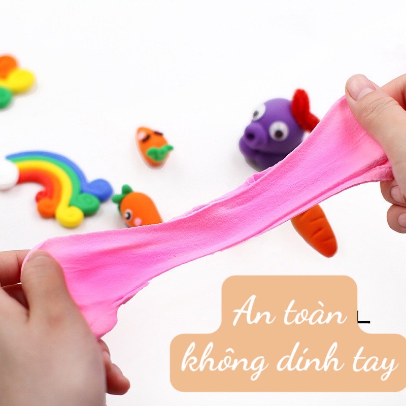 12 Gói Đất Sét Nhật Tự Khô, Nguyên Liệu Làm Butter Slime