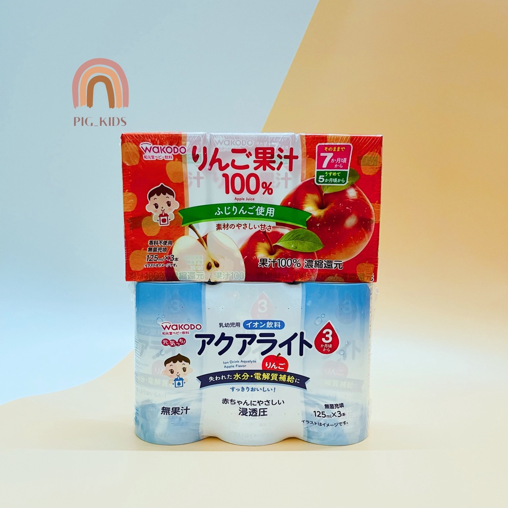 Nước Ép Hoa Quả Wakodo Lốc 3 Hộp (125mlx3)