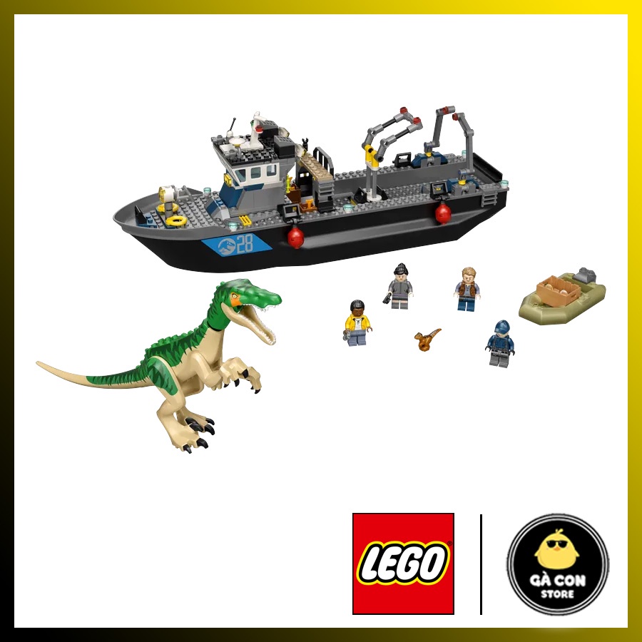 LEGO 76942 Baryonyx Dinosaur Boat Escape.