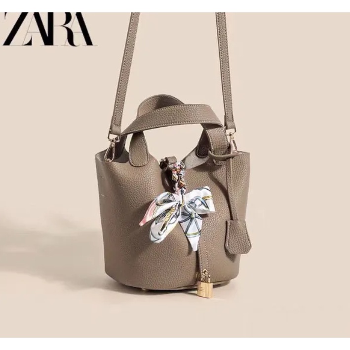 Túi Xách Da Bò Hiệu Zara Cỡ Lớn Thời Trang Sang Trọng Cho Nữ