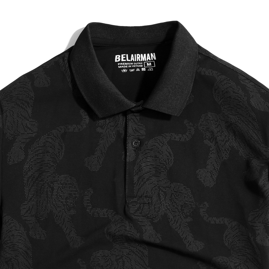 Áo Polo nam có cổ form regular tay ngắn TIGER PLIN0062 - BELAIRMAN