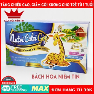 NUTRI CALCI GOL - bổ sung canxi, vitamin D3, K2, sữa non giúp phát triển chiều cao, giảm còi xương ở trẻ từ 1 tuổi