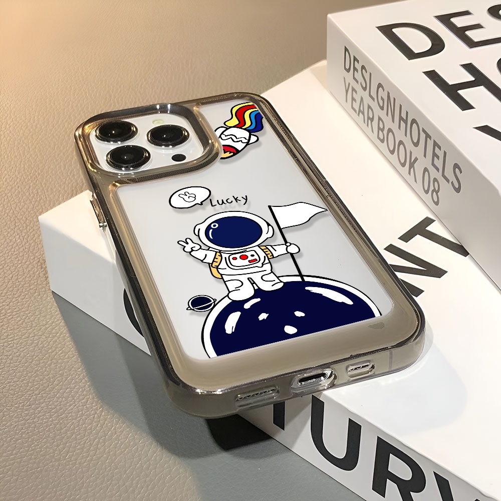 Ốp Điện Thoại Trong Suốt Hình Phi Hành Gia Cho iphone 14 Pro Max 13 11 12 7Plus X XR XS Max 8 7