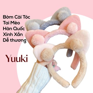 Bờm cài tóc yuuki tai mèo hàn quốc xinh xắn dễ thương