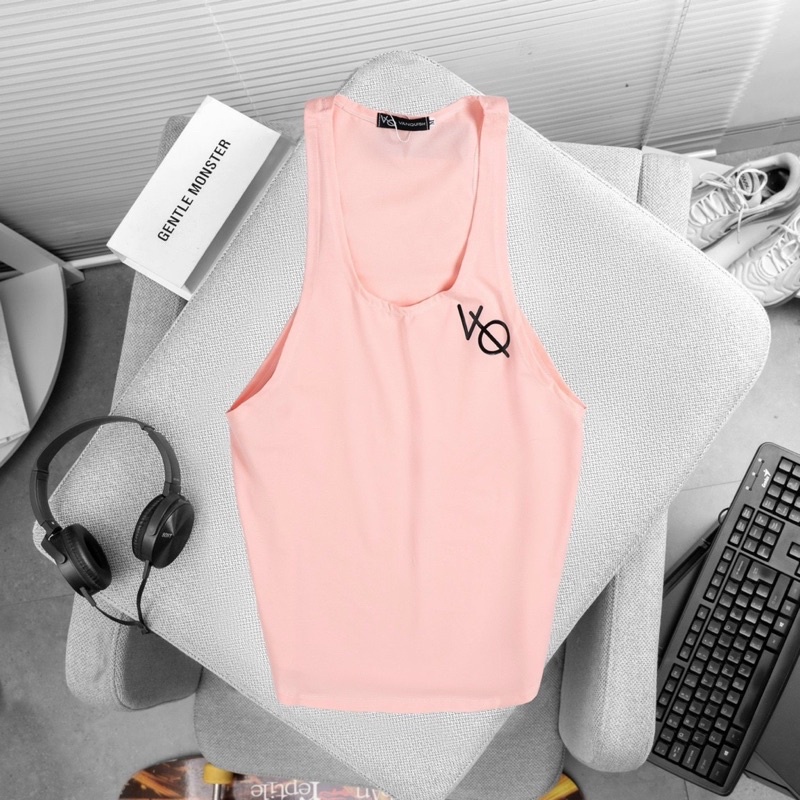 Áo Ba Lỗ Nam Tập Gym VQ Thun Cotton