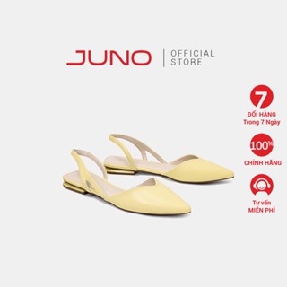 Giày Búp Bê 3cm Nữ Thời Trang JUNO Slingback Bệt BB03100