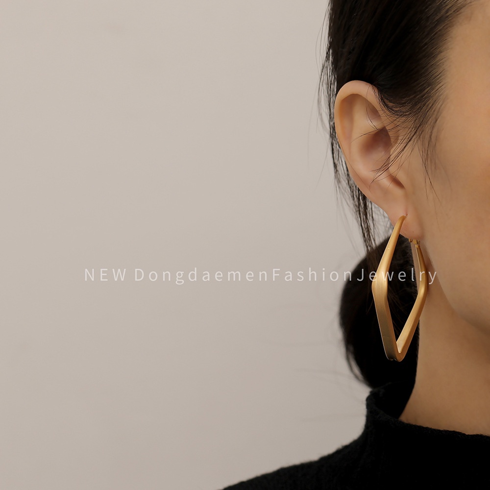 Khuyên Tai Mạ Vàng / Bạc Phong Cách Cá Tính Thời Trang