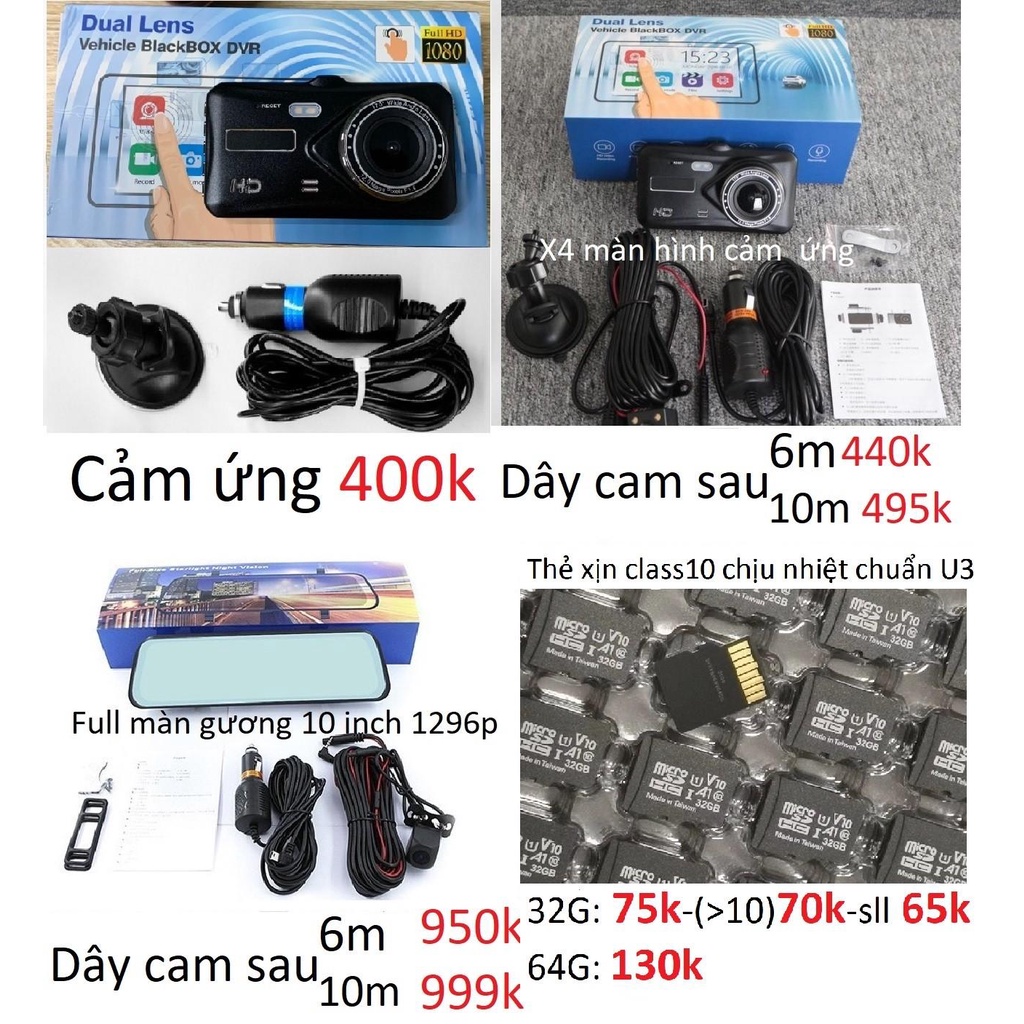 Camera cam hành trình 70mai a500s m300 rc06 rc09 D07 Rc05 u6 u2 v2 v8 u5 x4 độc lập và các loại cam màn android giá sỉ