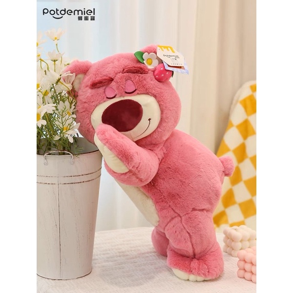 Gấu bông dâu tây Lotso ngủ thơm mùi dâu - Toy Story3 chính hãng Disney Potdemiel 2022 cao cấp