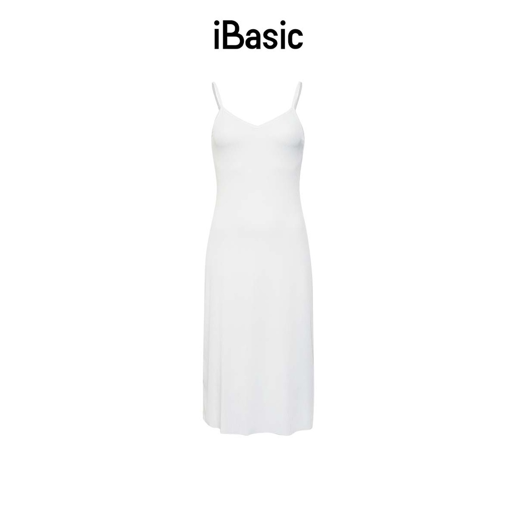 Đầm ngủ nữ hai dây lưng mở U iBasic SW061