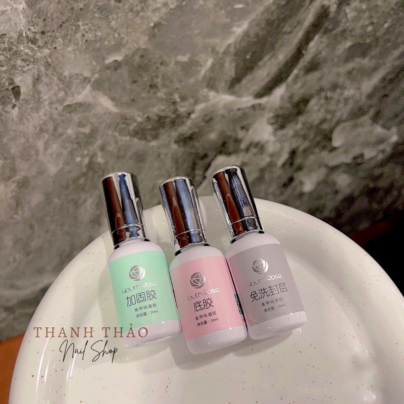 Base top cứng móng hoa hồng chính hãng chai 20ml