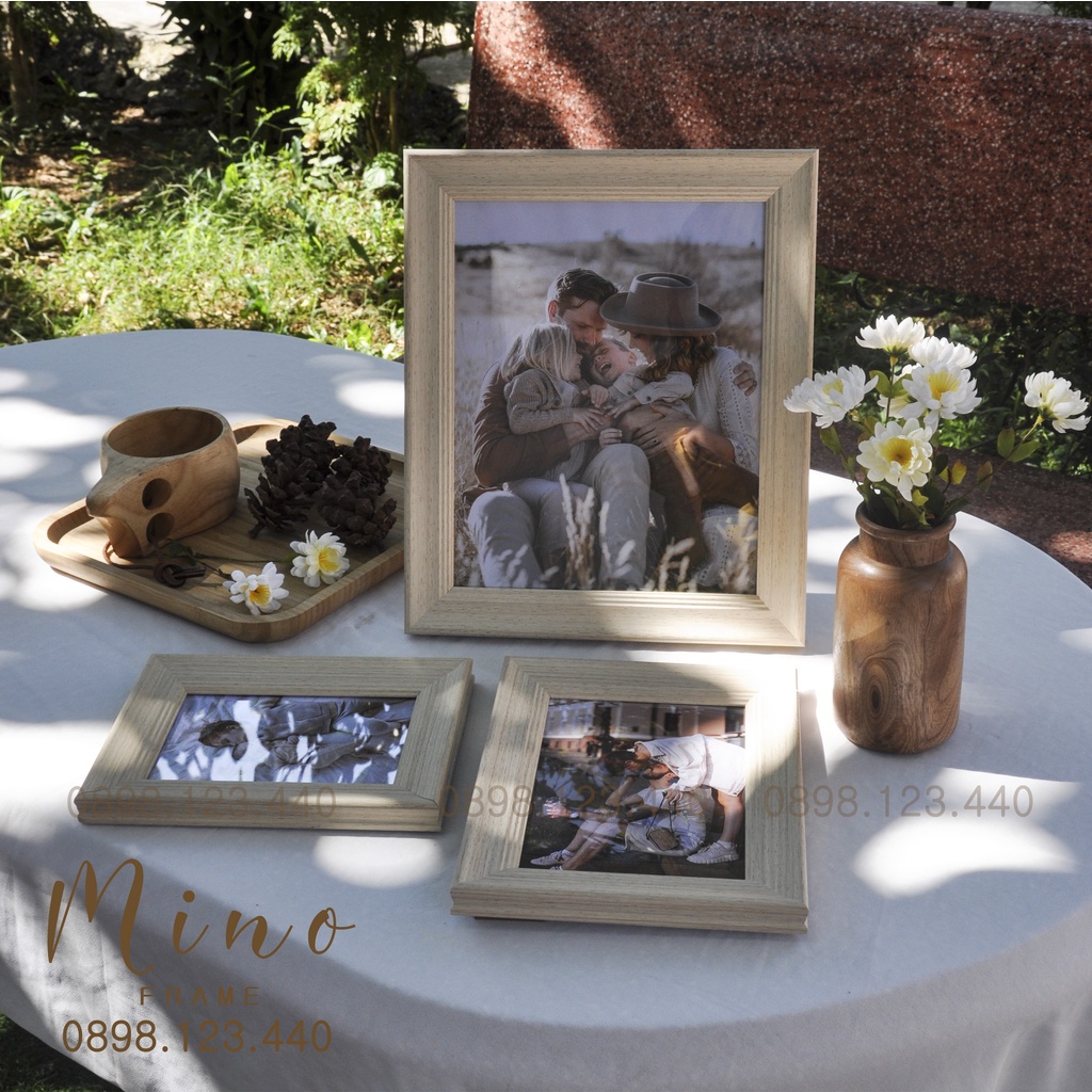 Khung Ảnh Để Bàn, Làm Quà Tặng Trang Trí Mino Frame