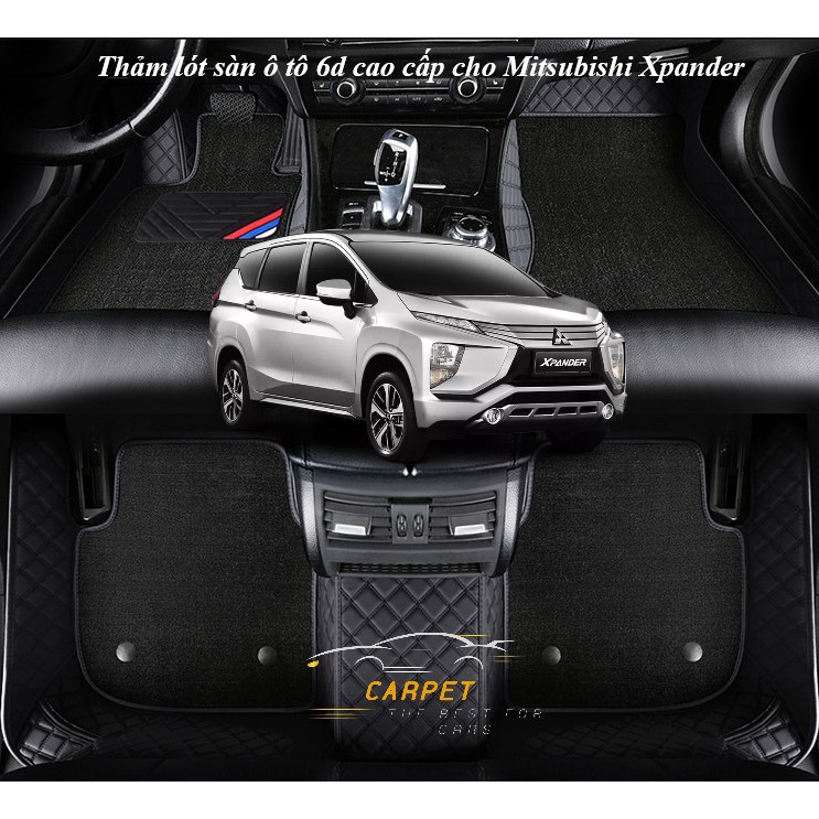 Thảm lót sàn ô tô 6D cho Mitsubishi Xpander, thảm trải sàn da Nappa không mùi, chống xước