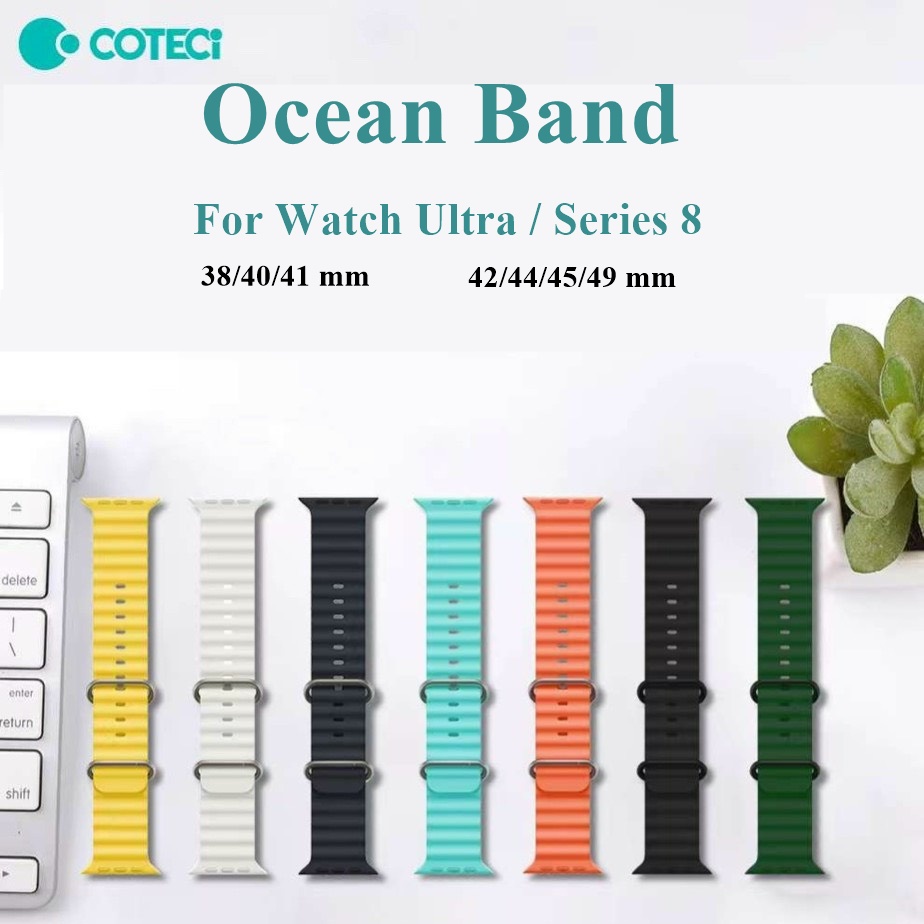 Dây đeo Ocean Band cho Đồng hồ thông minh Watch Ultra 49 mm , Series 8 41 - 45mm , 40 , 44 mm . Chính hãng Coteetci
