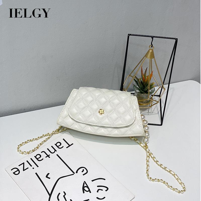 IELGY Túi Đeo Chéo Dây Xích Hình Thoi Thời Trang Cho Nữ
