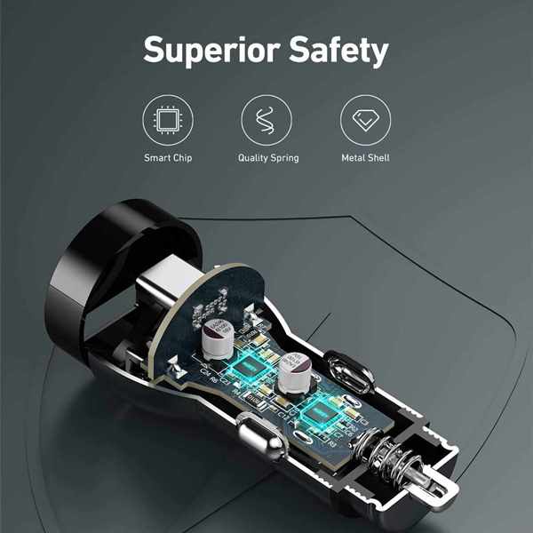 TẨU SẠC OTO AUKEY CC-Y48 CÔNG SUẤT 48W PD30W