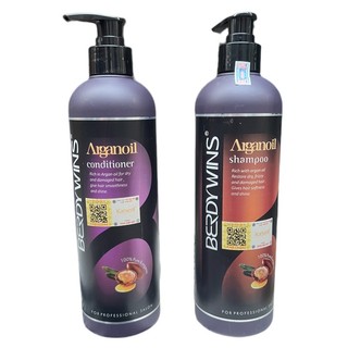 {Siêu rẻ} {Chính hãng} Cặp gội xả siêu mềm mượt Arganoil Berdywins 500mlx2 { New 2024 }