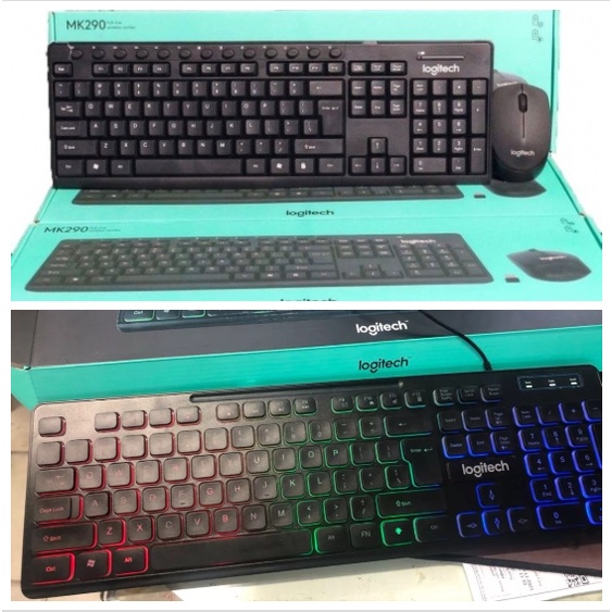 COMBO BÀN PHÍM CHUỘT KHÔNG DÂY LOGITECH MK290 - KM849 LED [SALE]