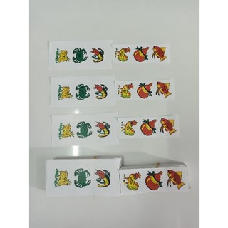 10 bộ tem dán bầu cua dán 30 hột